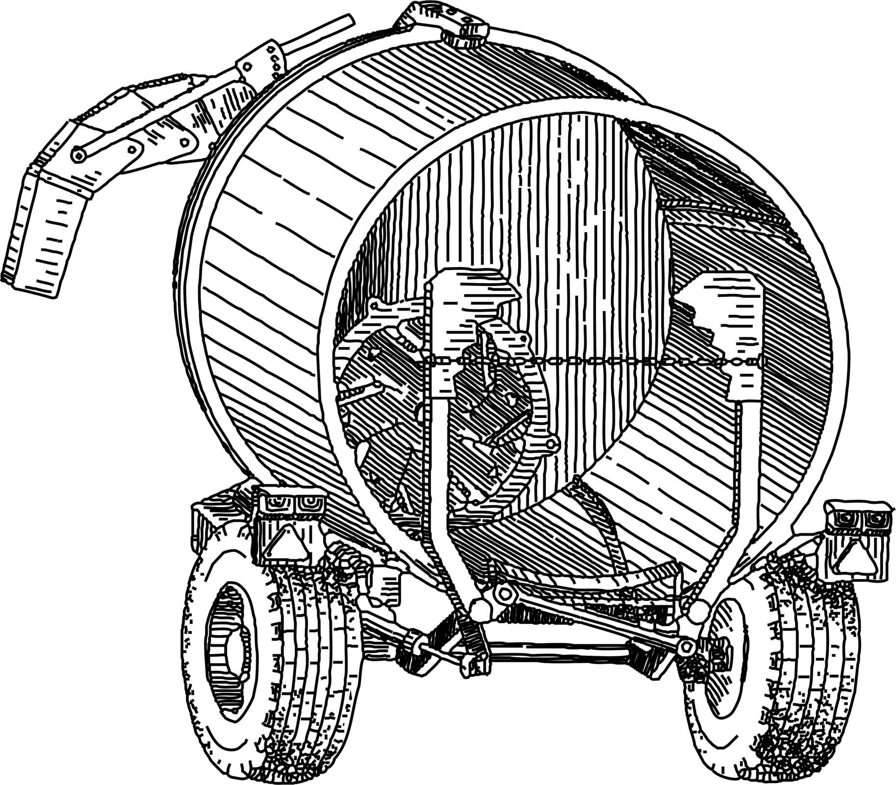 Rotary Bale Shredder