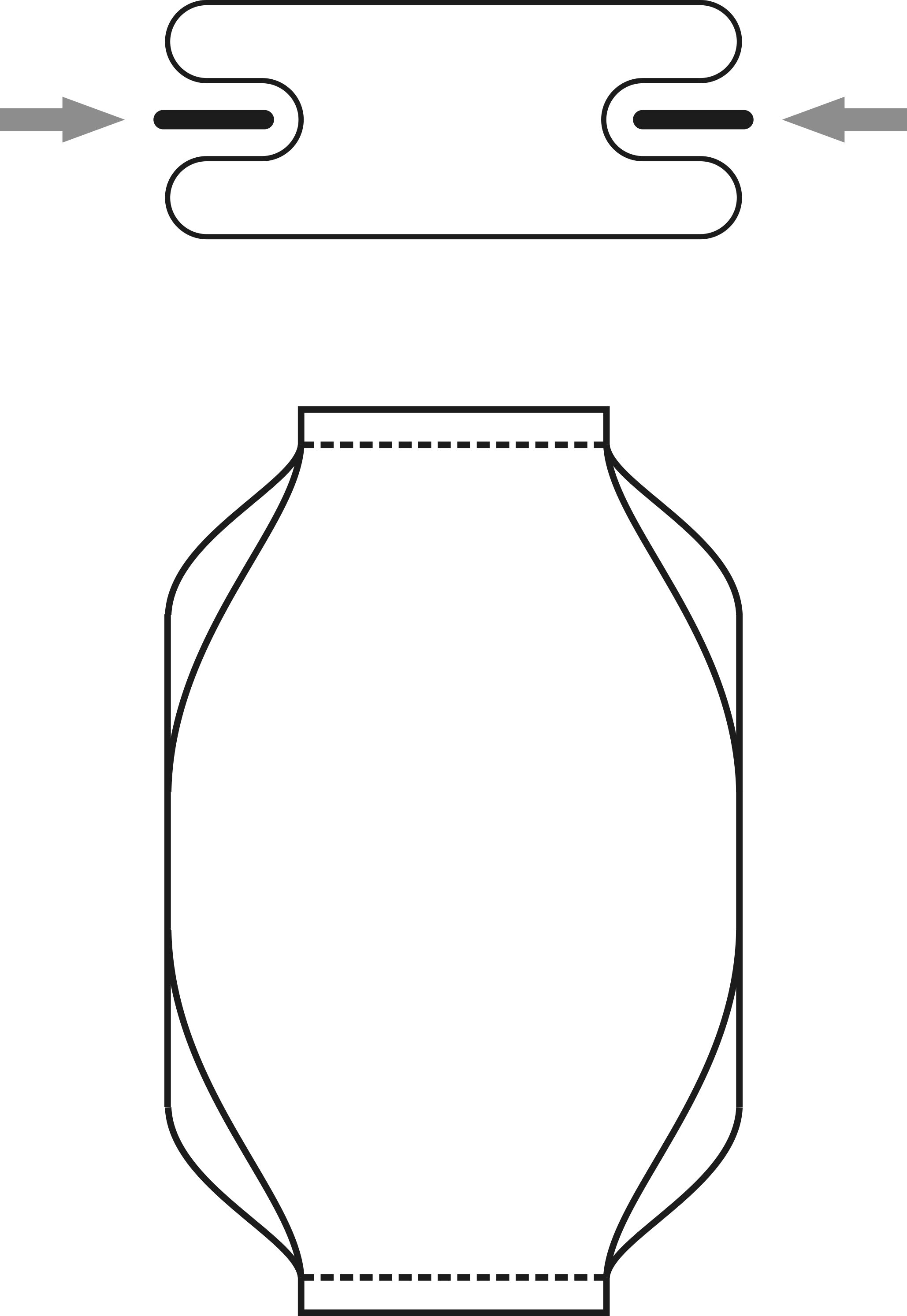 folding bag corners before sewing