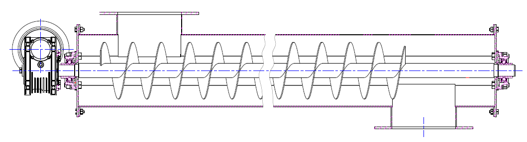 screw conveyor drawing